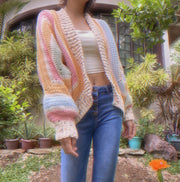 Pretty Cardigan Hexagon crochet pattern