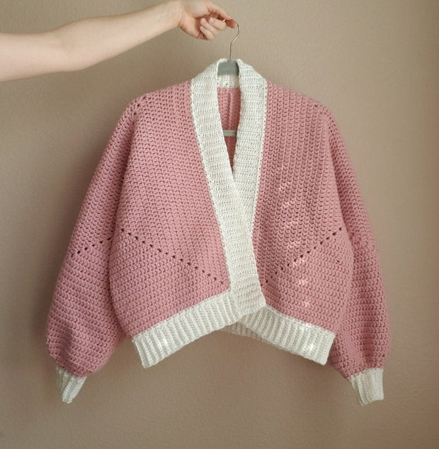 Pretty Cardigan Hexagon crochet pattern