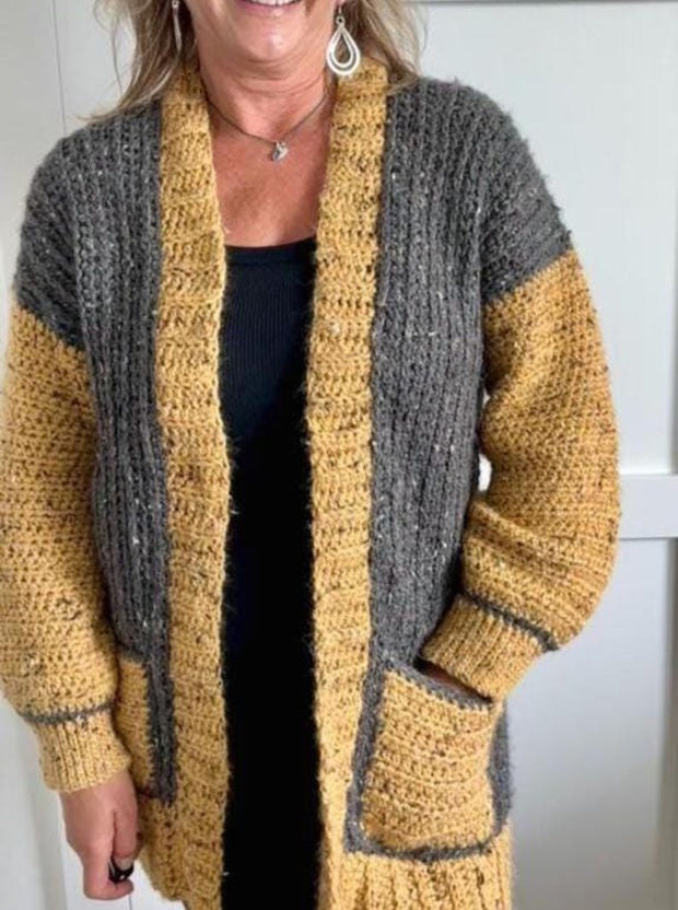 PAKI Cardigan crochet pattern - Video Tutorial Included