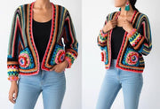 Crochet Cardigan Pattern Granny Hexagon Sweater
