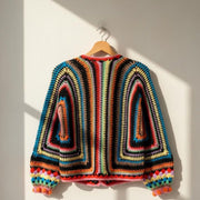 Crochet Cardigan Pattern Granny Hexagon Sweater