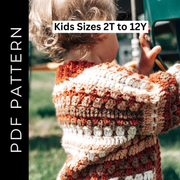 Kids Sizes, 2T to 12Y Cardigan kabiWeave pattern