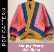 Pretty Cardigan Hexagon crochet pattern