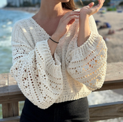 White Lace Sweater crochet pattern