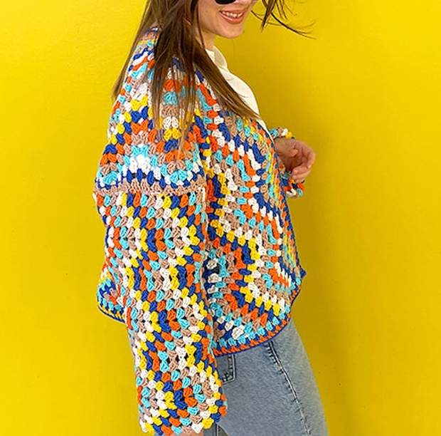 Cardigan Hilos crochet pattern