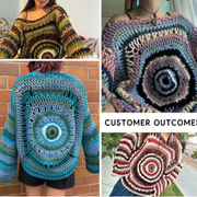 Eye Sweater crochet pattern