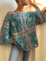 The Sunburst Crochet Top  crochet pattern