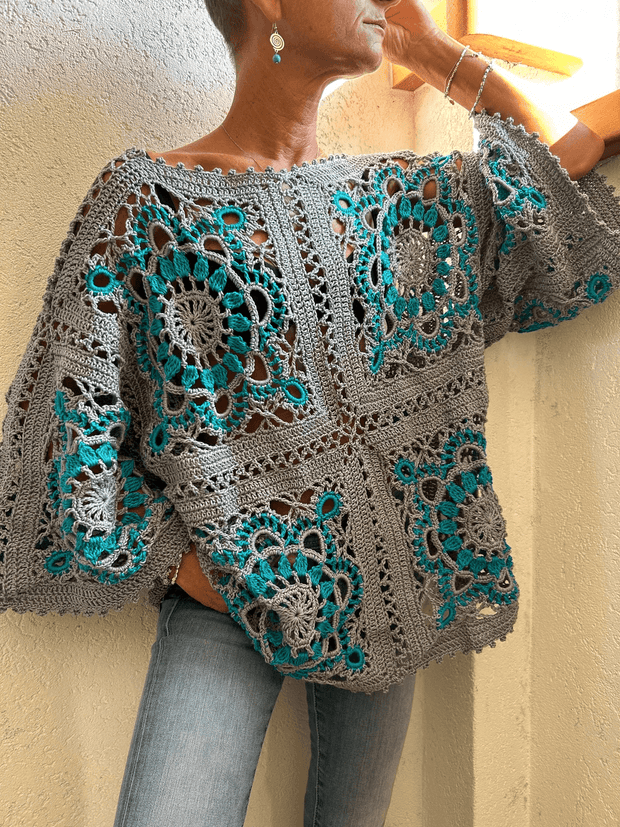 The Sunburst Crochet Top  crochet pattern