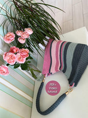 Serenity Stripes Crochet Bag