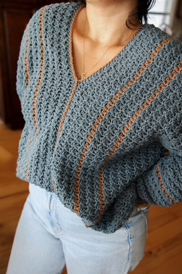 Springtide Crochet Sweater crochet pattern