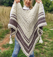 Cozy Hooded Triangle Shawl Crochet Pattern